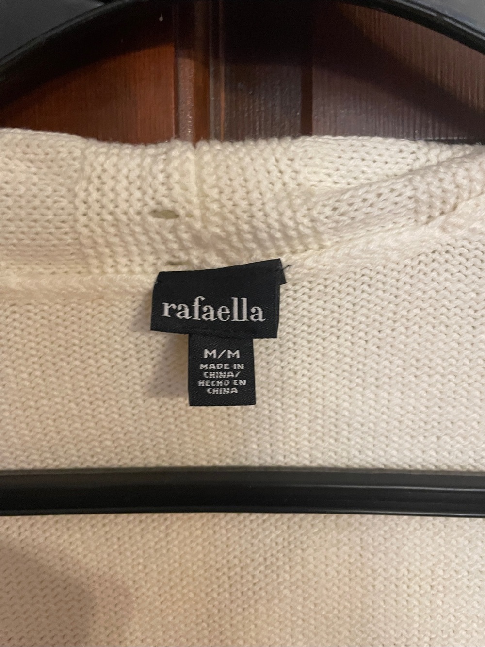Rafaella Cream Ruffled Open-Front Cardigan - Picture 2 of 4